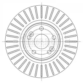 BORG & BECK bbd5369 -  Тормозной диск